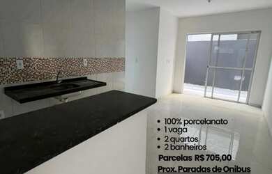 Imagem: O apartamento possui 2 Dormitórios, 2 Banheiros, 1 Vaga na