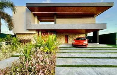 Imagem: A casa em condomínio possui 5 Dormitórios, 5 Banheiros, 5