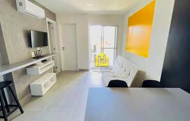 Imagem: O apartamento possui 1 Dormitório, 1 Banheiro, 1 Vaga na garagem