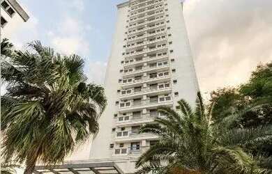 Imagem: O apartamento possui 1 Dormitório, 1 Banheiro, 1 Vaga na garagem