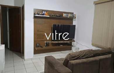 Imagem: O apartamento possui 2 Dormitórios, 1 Banheiro, 1 Vaga na garagem