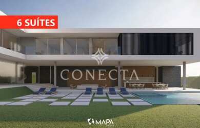 Imagem: A casa possui 5 Dormitórios, 5 Banheiros, 5 Vagas na garagem