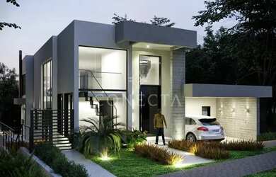 Imagem: A casa possui 3 Dormitórios, 2 Banheiros, 2 Vagas na garagem