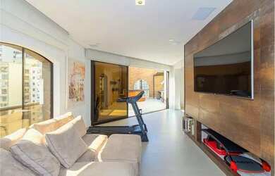 Imagem: O apartamento na cobertura possui 3 Dormitórios, 4 Banheiros