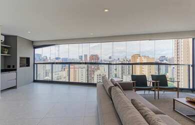 Imagem 6: Apartamento mobiliado para alugar na Vila Olímpia 152 m² 2 suítes 3...