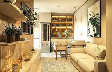 Imagem 3: Izy Residencial. Churrasqueira, Área de serviço, 47m² de Áreae1 Vaga...