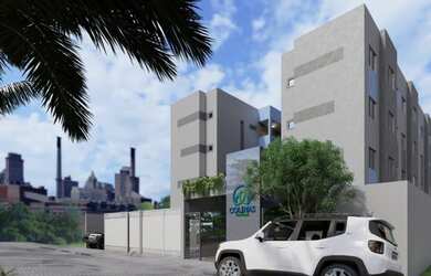 Imagem: O apartamento possui 2 Dormitórios, 1 Banheiro, 1 Vaga na garagem