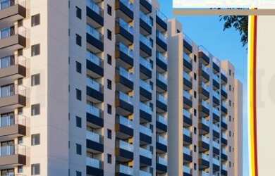 Imagem: O apartamento possui 3 Dormitórios, 2 Banheiros, 1 Vaga na