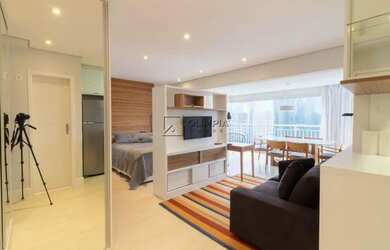 Imagem: O apartamento para alugar possui 1 Dormitório, 2 Banheiros