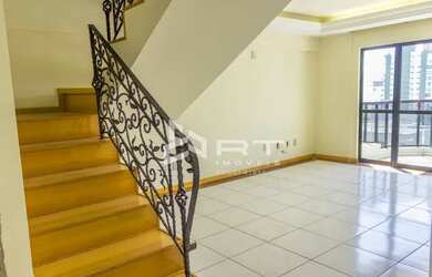 Imagem: O apartamento na cobertura possui 3 Dormitórios, 4 Banheiros