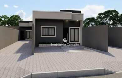 Imagem: A casa possui 3 Dormitórios, 1 Banheiro, 1 Vaga na garagem