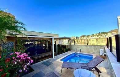 Imagem: O apartamento na cobertura possui 5 Dormitórios, 4 Banheiros