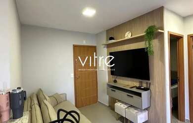 Imagem: O apartamento possui 2 Dormitórios, 1 Banheiro, 1 Vaga na garagem