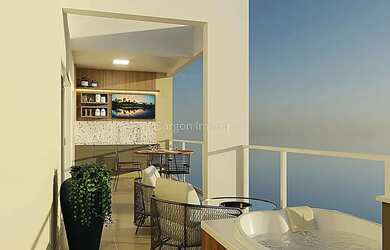 Imagem: O apartamento na cobertura possui 3 Dormitórios, 4 Banheiros