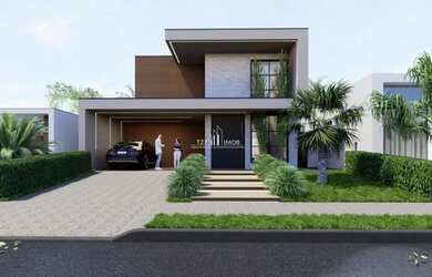 Imagem: A casa em condomínio possui 3 Dormitórios, 4 Banheiros, 4