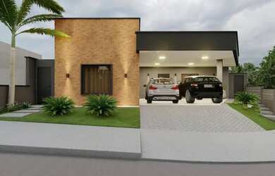 Imagem: A casa em condomínio possui 3 Dormitórios, 3 Banheiros, 2