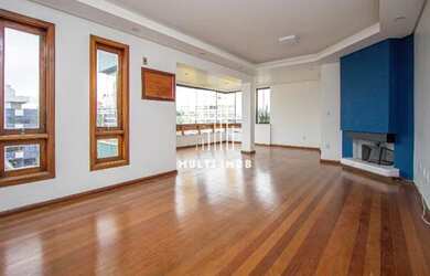 Imagem: O apartamento na cobertura possui 4 Dormitórios, 4 Banheiros