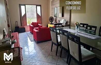 Imagem: A casa em condomínio possui 4 Dormitórios, 3 Banheiros, 1