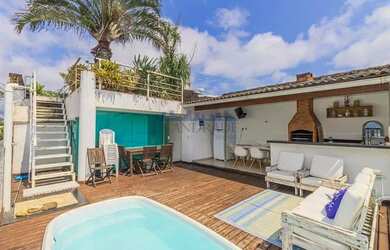 Imagem: O apartamento na cobertura possui 3 Dormitórios, 5 Banheiros