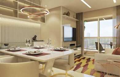 Imagem: O apartamento possui 2 Dormitórios, 1 Banheiro, 1 Vaga na garagem