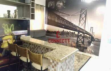 Imagem: O apartamento possui 2 Dormitórios, 1 Banheiro, 1 Vaga na garagem