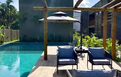 Imagem: O apartamento possui 1 Dormitório, 1 Banheiro, 1 Vaga na garagem