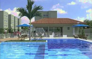 Imagem: O apartamento possui 2 Dormitórios, 1 Banheiro, 1 Vaga na garagem