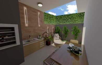 Imagem: A casa em condomínio possui 3 Dormitórios, 2 Banheiros, 2