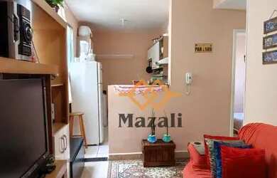 Imagem: O apartamento possui 2 Dormitórios, 1 Banheiro, 1 Vaga na garagem