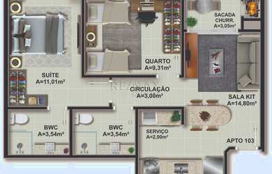 Imagem 7: FLORIANóPOLIS - Apartamento Padrão - Itacorubi