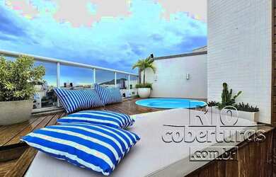 Imagem: O apartamento na cobertura possui 3 Dormitórios, 4 Banheiros