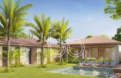 Imagem: A casa em condomínio possui 5 Dormitórios, 5 Banheiros, 4