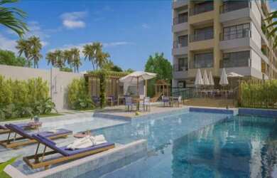 Imagem: O apartamento possui 1 Dormitório, 1 Banheiro, 1 Vaga na garagem