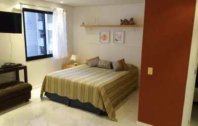 Imagem: O studio possui 1 Dormitório, 1 Banheiro, 1 Vaga na garagem