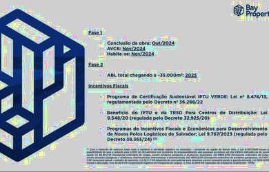 Imagem 7: GALPÃO 3.900 A 12.000M2 NOVOS, PADRÃO TRIPLE A, PERTO DA BARROS REIS, NO BAIRRO DO Cabula