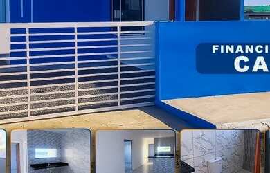 Imagem: A casa possui 3 Dormitórios, 2 Banheiros, 2 Vagas na garagem