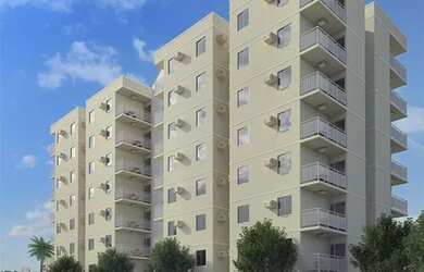 Imagem: O apartamento possui 2 Dormitórios, 1 Banheiro, 1 Vaga na garagem