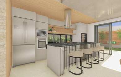 Imagem: A casa possui 3 Dormitórios, 4 Banheiros, 4 Vagas na garagem