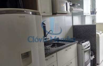 Imagem: O apartamento possui 2 Dormitórios, 1 Banheiro, 1 Vaga na garagem