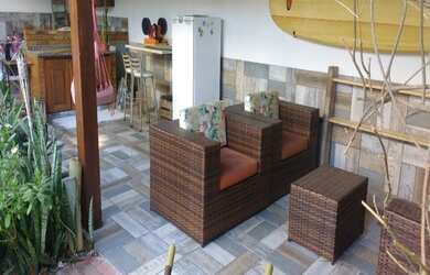 Imagem: A casa possui 3 Dormitórios, 3 Banheiros, 3 Vagas na garagem