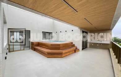 Imagem: O apartamento na cobertura possui 4 Dormitórios, 5 Banheiros