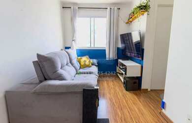 Imagem: O apartamento possui 2 Dormitórios, 1 Banheiro, 1 Vaga na garagem