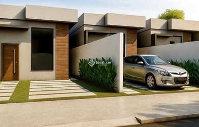 Imagem: A casa possui 3 Dormitórios, 1 Banheiro, 1 Vaga na garagem