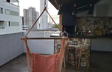 Imagem: O apartamento na cobertura possui 2 Dormitórios, 3 Banheiros