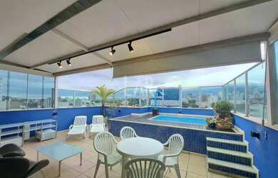 Imagem: O apartamento na cobertura possui 4 Dormitórios, 3 Banheiros