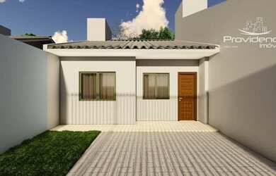 Imagem: A casa possui 2 Dormitórios, 1 Banheiro, 2 Vagas na garagem