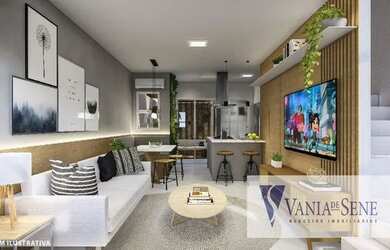 Imagem: A casa em condomínio possui 2 Dormitórios, 1 Banheiro, 2 Vagas