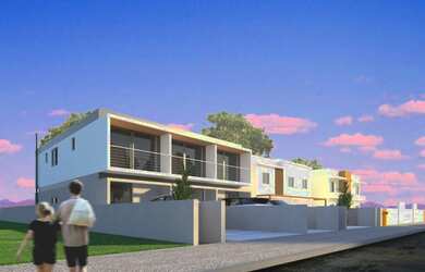 Imagem: A casa possui 2 Dormitórios, 1 Banheiro, 2 Vagas na garagem