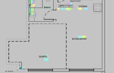 Imagem 3: Apartamento para venda tem 37 metros quadrados com 1 quarto