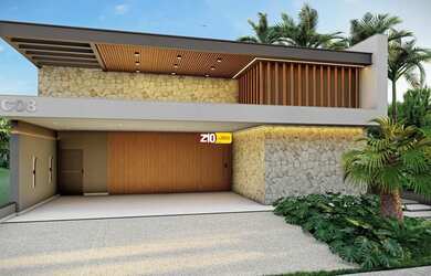 Imagem: A casa em condomínio possui 4 Dormitórios, 4 Banheiros, 4